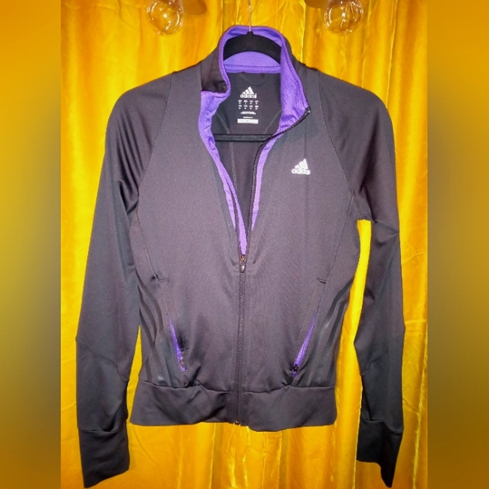 ADIDAS ClimaLite zip up Athletic Jacket EUC SZ S